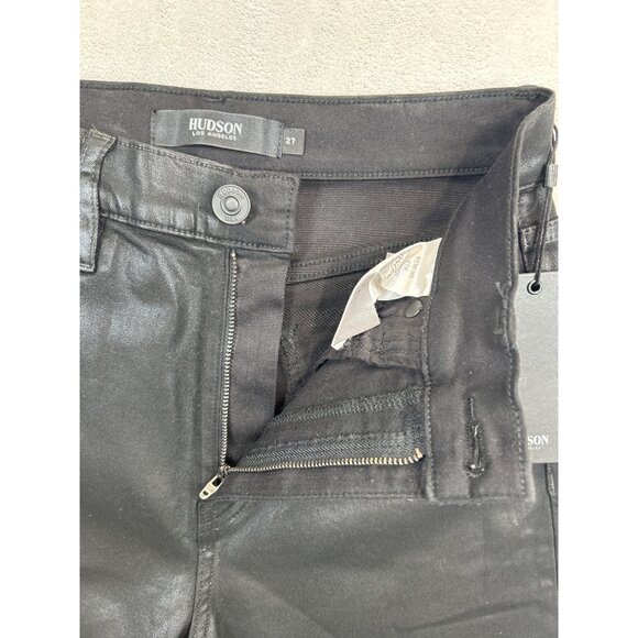 Hudson Pants Womens 27 Black Hi-Rise Straight Cropped NWT - Picture 3 of 10